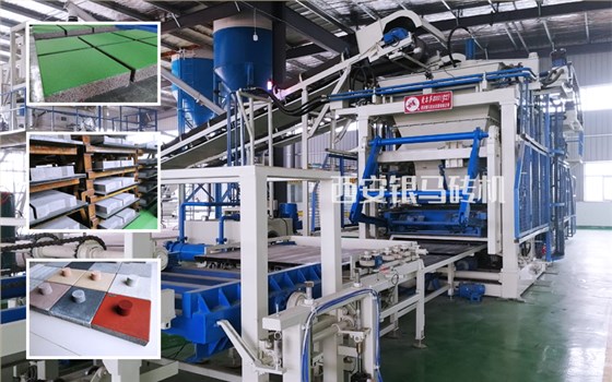 環(huán)保透水磚生產(chǎn)線：運(yùn)行柔和、快捷、平穩(wěn)的大型砌塊成型機(jī)