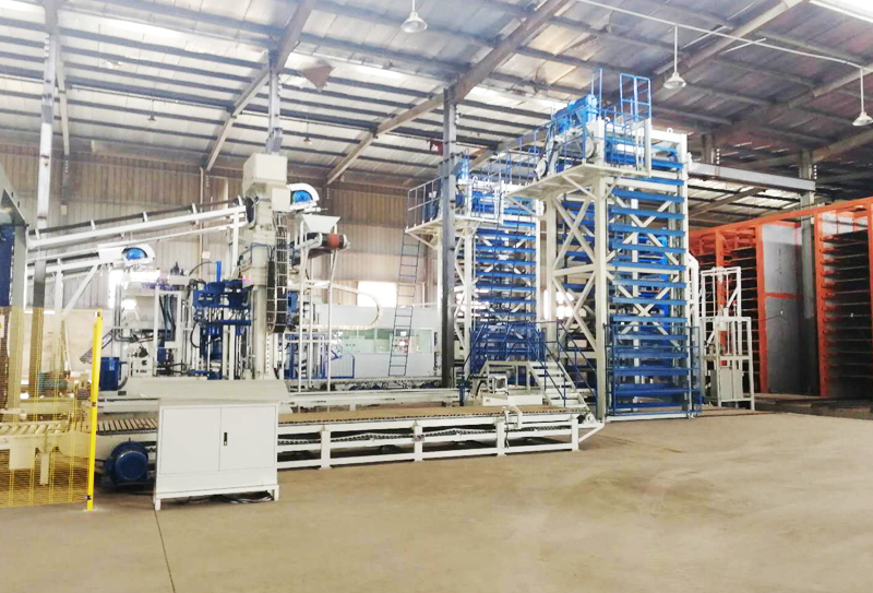 免燒磚制磚機生產線