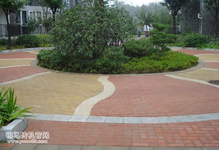 景觀磚制磚機制品展示