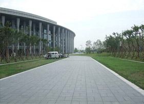 透水磚應(yīng)用于合肥翡翠廣場(chǎng)